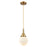 Innovations Caden Beacon 6" Cord Mini Pendant, BB/White - 447-1P-BB-G201-6
