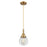 Innovations Caden Beacon 6" Cord Mini Pendant, BB/Clear - 447-1P-BB-G202-6