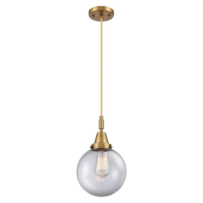 Innovations Caden Beacon 8" Cord Mini Pendant, BB/Clear - 447-1P-BB-G202-8