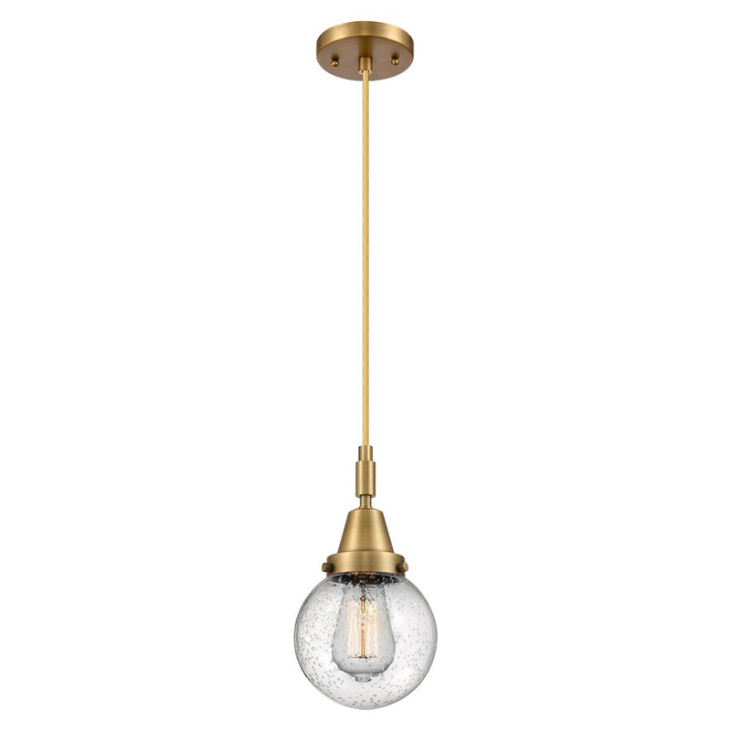 Innovations Caden Beacon 6" Cord Mini Pendant, BB/Seedy - 447-1P-BB-G204-6