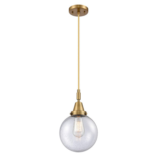 Innovations Caden Beacon 8" Cord Mini Pendant, BB/Seedy - 447-1P-BB-G204-8