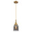 Innovations Caden Bell 5" Cord Mini Pendant, Brushed Brass/Smoke - 447-1P-BB-G53