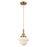Innovations Caden Oxford 7" Cord Mini Pendant, BB/White - 447-1P-BB-G531