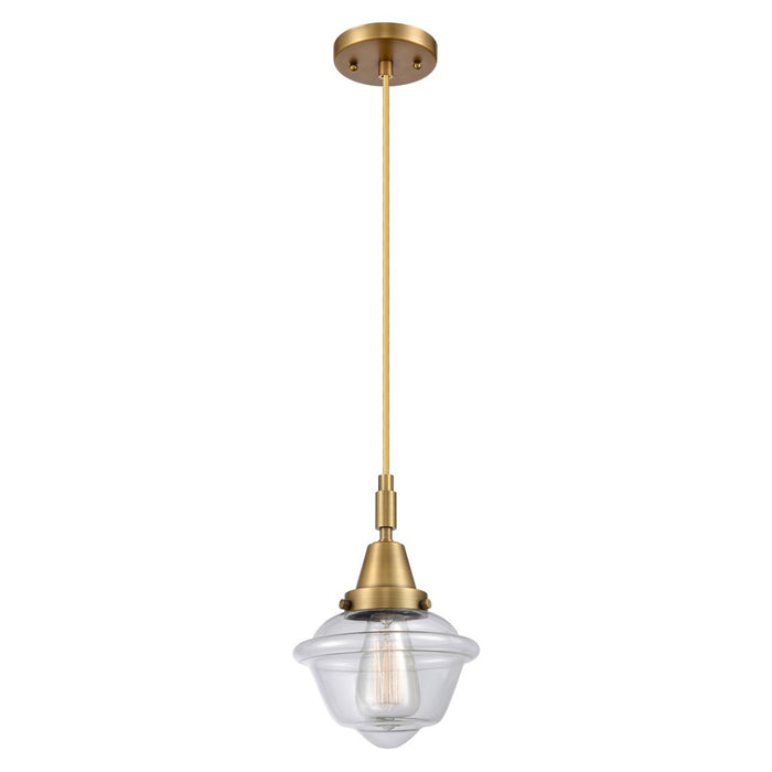 Innovations Caden Oxford 7" Cord Mini Pendant, BB/Clear - 447-1P-BB-G532