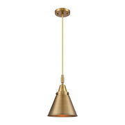 Innovations Caden Appalachian 1Lt 8" Cord Mini Pendant, BB/BB - 447-1P-BB-M13-BB