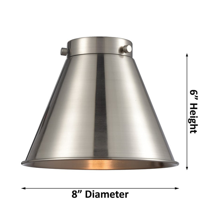 Innovations Caden Appalachian 1Lt 8" Cord Mini Pendant, Brushed Brass/BB