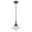 Innovations Caden 1Lt 9" Cord Mini Pendant, Black/White - 447-1P-BK-G1