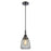 Innovations Caden Chatham 1Lt 7" Cord Mini Pendant, Black/Clear - 447-1P-BK-G142