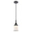 Innovations Caden Canton 1Lt 5" Cord Mini Pendant, Black/White - 447-1P-BK-G181S