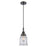 Innovations Caden Canton 1Lt 6" Cord Mini Pendant, Black/Clear - 447-1P-BK-G182