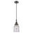 Innovations Caden Canton 1Lt 6" Cord Mini Pendant, Black/Seedy - 447-1P-BK-G184