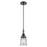 Innovations Caden Canton 1Lt 5" Cord Mini Pendant, Black/Seedy