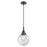 Innovations Caden Beacon 8" Cord Mini Pendant, Black/Seedy