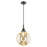 Innovations Caden Beacon 10" Cord Mini Pendant, Black/Merc - 447-1P-BK-G208-10