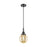 Innovations Caden Beacon 1Lt 6" Cord Mini Pendant, BK/MC - 447-1P-BK-G208-6