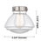 Innovations Olean 1Lt 7" Cord Mini Pendant, Black/Clear