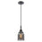 Innovations Caden Bell 1Lt 5" Cord Mini Pendant, Black/Smoke - 447-1P-BK-G53
