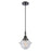 Innovations Caden Oxford 1Lt 7" Cord Mini Pendant, Black/Seedy - 447-1P-BK-G534