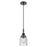Innovations Caden Bell 1Lt 5" Cord Mini Pendant, Black/Seedy - 447-1P-BK-G54