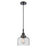 Innovations Caden Bell 1Lt 8" Cord Mini Pendant, Black/Seedy