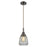 Innovations Caden Chatham 7" Cord Mini Pendant, Bronze/Clear - 447-1P-OB-G142