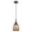 Innovations Caden Chatham 7" Cord Mini Pendant, Bronze/Mercury - 447-1P-OB-G146