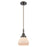 Innovations Caden Fulton 1Lt 7" Cord Mini Pendant, Bronze/White - 447-1P-OB-G171