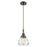 Innovations Caden Fulton 1Lt 7" Cord Mini Pendant, Bronze/Clear - 447-1P-OB-G172