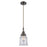 Innovations Caden Canton 1Lt 6" Cord Mini Pendant, Bronze/Clear - 447-1P-OB-G182