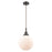 Innovations Caden Beacon 10" Cord Mini Pendant, Bronze/White - 447-1P-OB-G201-10