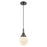 Innovations Caden Beacon 6" Cord Mini Pendant, Bronze/White - 447-1P-OB-G201-6