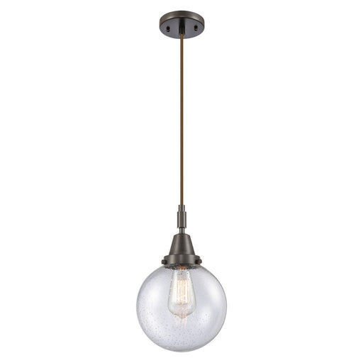 Innovations Caden Beacon 8" Cord Mini Pendant, Bronze/Seedy