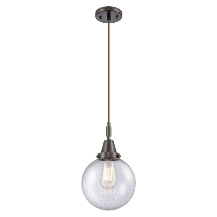 Innovations Caden Beacon 8" Cord Mini Pendant, Bronze/Seedy