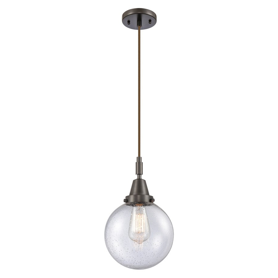Innovations Caden Beacon 8" Cord Mini Pendant, Bronze/Seedy