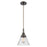 Innovations Caden Cone 1Lt 8" Cord Mini Pendant, Bronze/Seedy - 447-1P-OB-G44