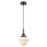 Innovations Caden Oxford 1Lt 7" Cord Mini Pendant, Bronze/White - 447-1P-OB-G531