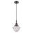 Innovations Caden Oxford 1Lt 7" Cord Mini Pendant, Bronze/Seedy - 447-1P-OB-G534