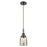 Innovations Caden Bell 1Lt 5" Cord Mini Pendant, Bronze/Silver - 447-1P-OB-G58