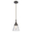 Innovations Caden Cone 1Lt 6" Cord Mini Pendant, Bronze/Seedy - 447-1P-OB-G64