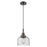 Innovations Caden Bell 1Lt 8" Cord Mini Pendant, Bronze/Seedy - 447-1P-OB-G74
