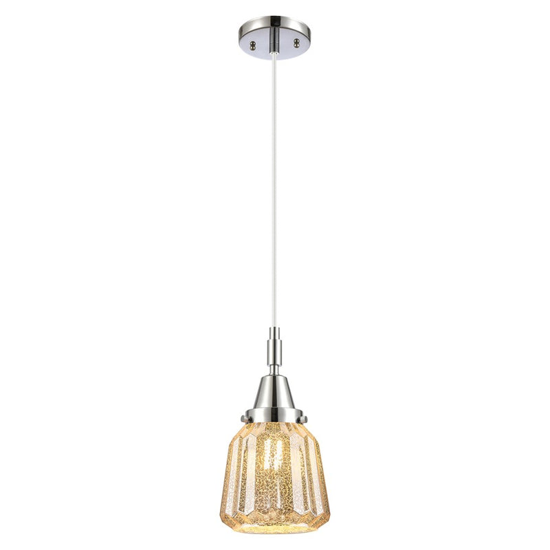 Innovations Caden Chatham 7" Cord Mini Pendant, Chrome/Mercury - 447-1P-PC-G146