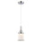 Innovations Caden Canton 5" Cord Mini Pendant, Chrome/White - 447-1P-PC-G181S