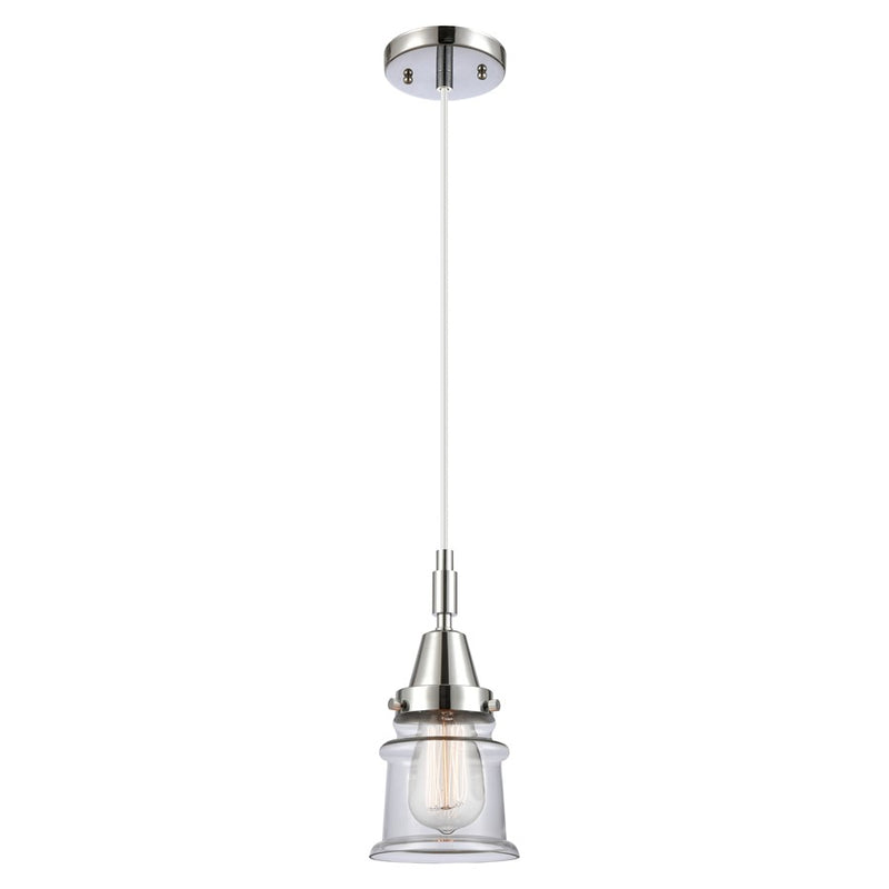 Innovations Caden Canton 5" Cord Mini Pendant, Chrome/Clear - 447-1P-PC-G182S