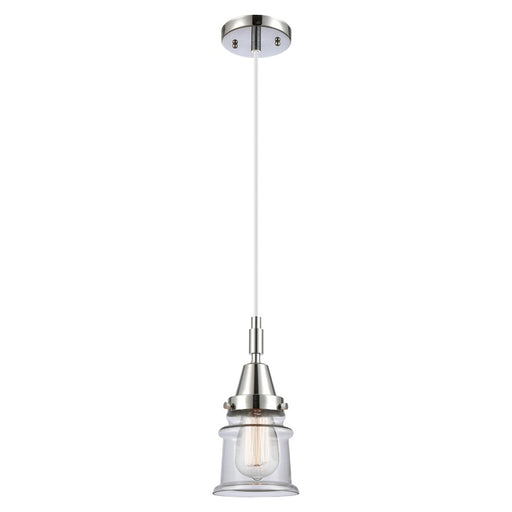Innovations Caden Canton 5" Cord Mini Pendant, Chrome/Clear - 447-1P-PC-G182S