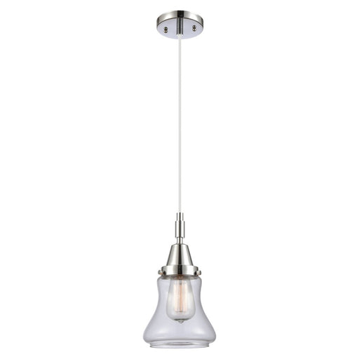 Innovations Caden Bellmont 7" Cord Mini Pendant, Chrome/Clear - 447-1P-PC-G192