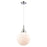 Innovations Caden Beacon 10" Cord Mini Pendant, Chrome/White - 447-1P-PC-G201-10