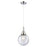 Innovations Caden Beacon 8" Cord Mini Pendant, Chrome/Seedy - 447-1P-PC-G204-8