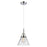 Innovations Caden Cone 1Lt 8" Cord Mini Pendant, Chrome/Clear - 447-1P-PC-G42