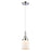 Innovations Caden Bell 1Lt 5" Cord Mini Pendant, Chrome/White - 447-1P-PC-G51