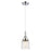 Innovations Caden Bell 5" Cord Mini Pendant, Chrome/Clear Deco - 447-1P-PC-G513